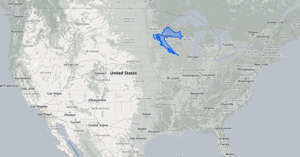 Size of Croatia Compared to USA